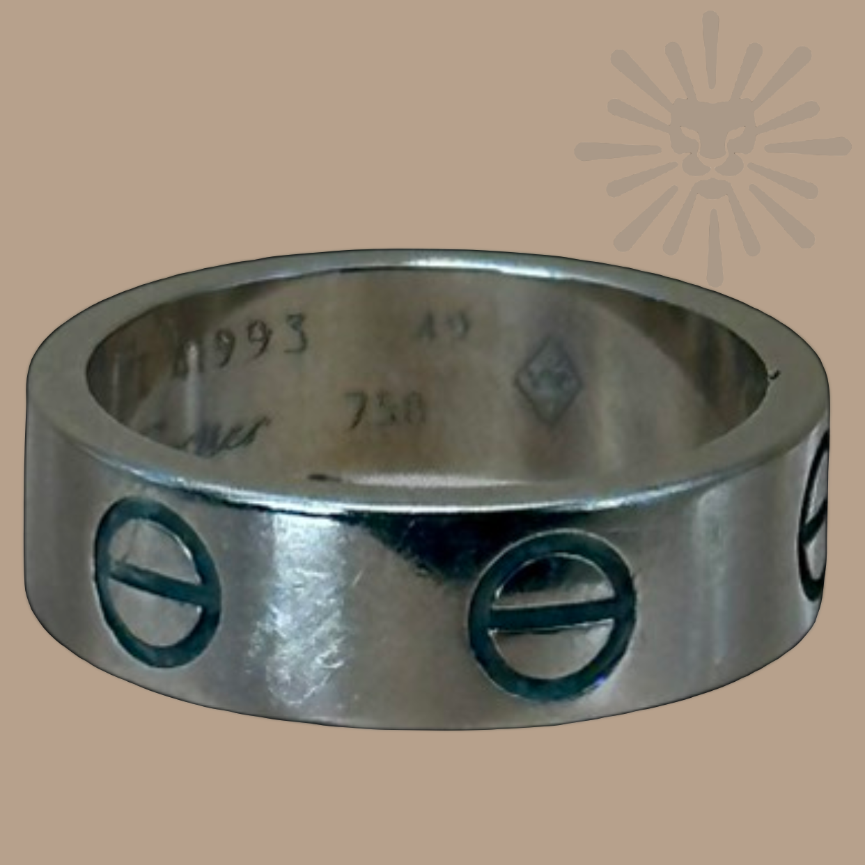 Vintage Cartier Love ring I Classic Model I 18K white gold I Authentique Lux