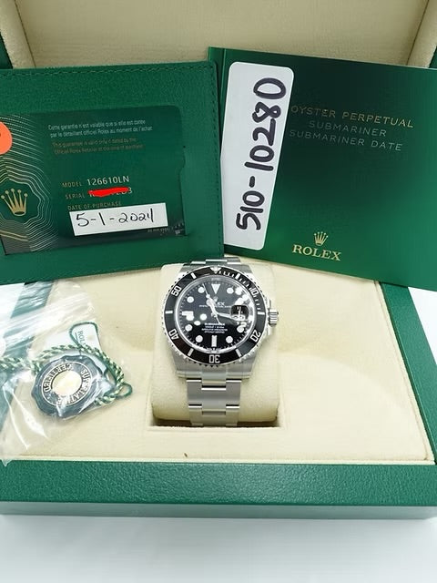 Rolex Submariner Date 126610LN, Black Dial, Full Set, 2024 | Shop Authentique Lux
