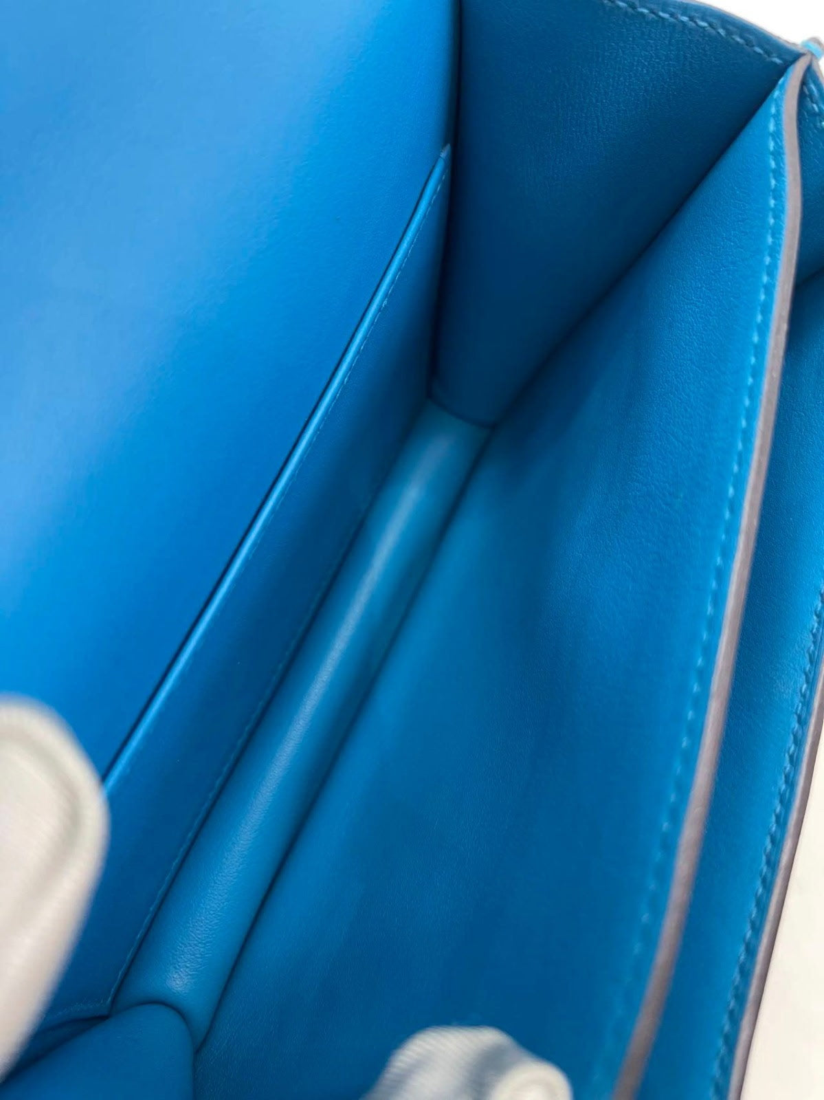 HERMES Constance 18 Mini, Bleu Zanzibar Evercolor, Gold Hardware, 2021 | Shop Authentique Lux