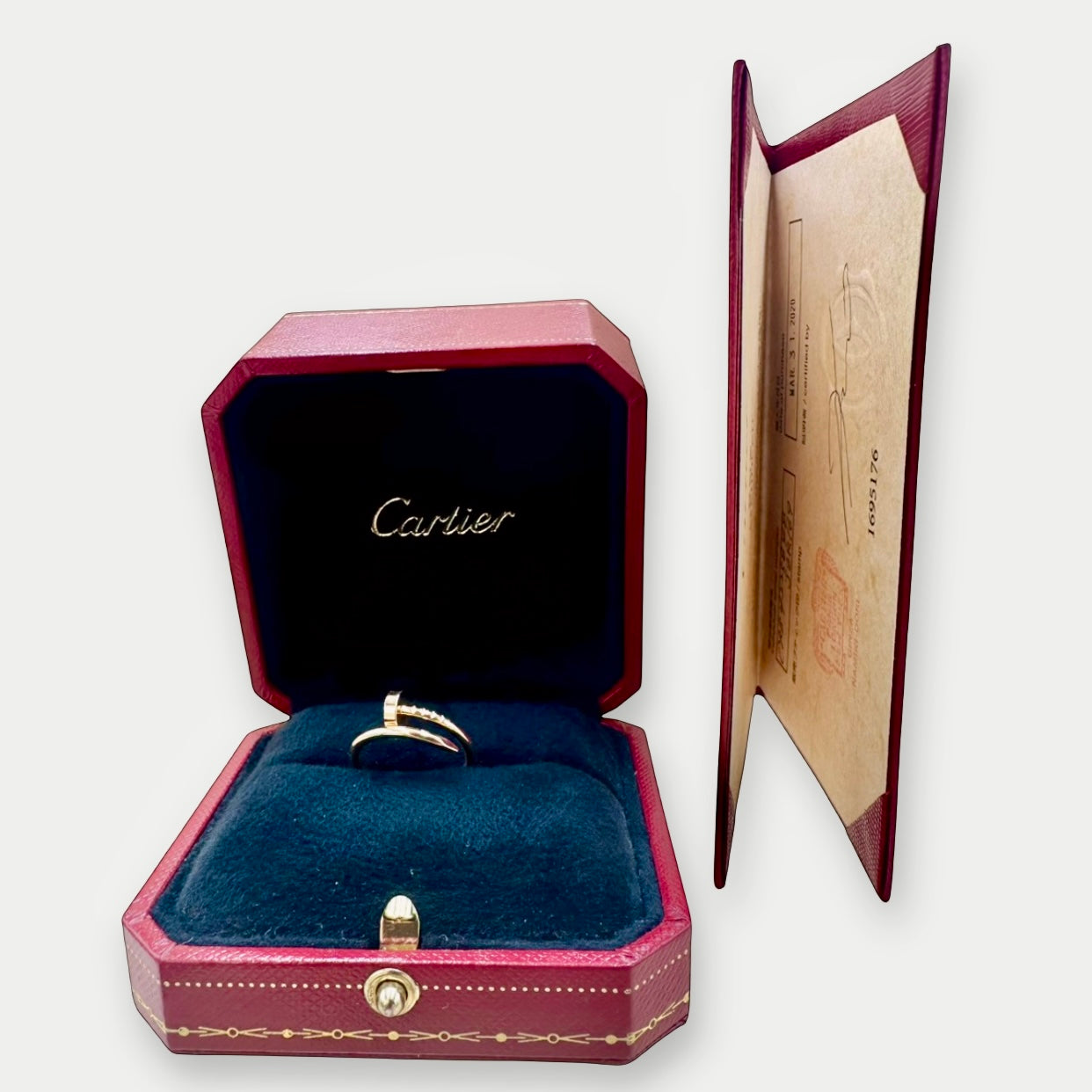Cartier Juste un Clou Ring, Small Model, 18K Yellow Gold, Size 48 | Shop Authentique Lux