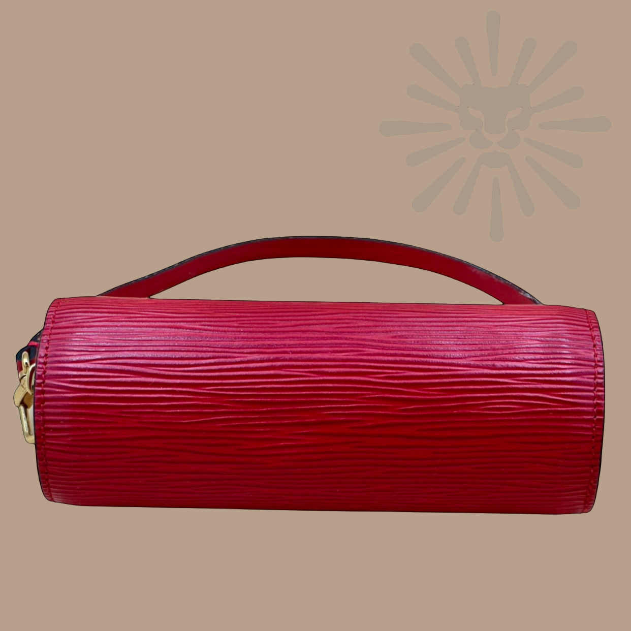 Louis Vuitton Red Epi Leather Papillion Pouchette - Authentique Luxury | 100% Authentic Louis Vuitton Bag