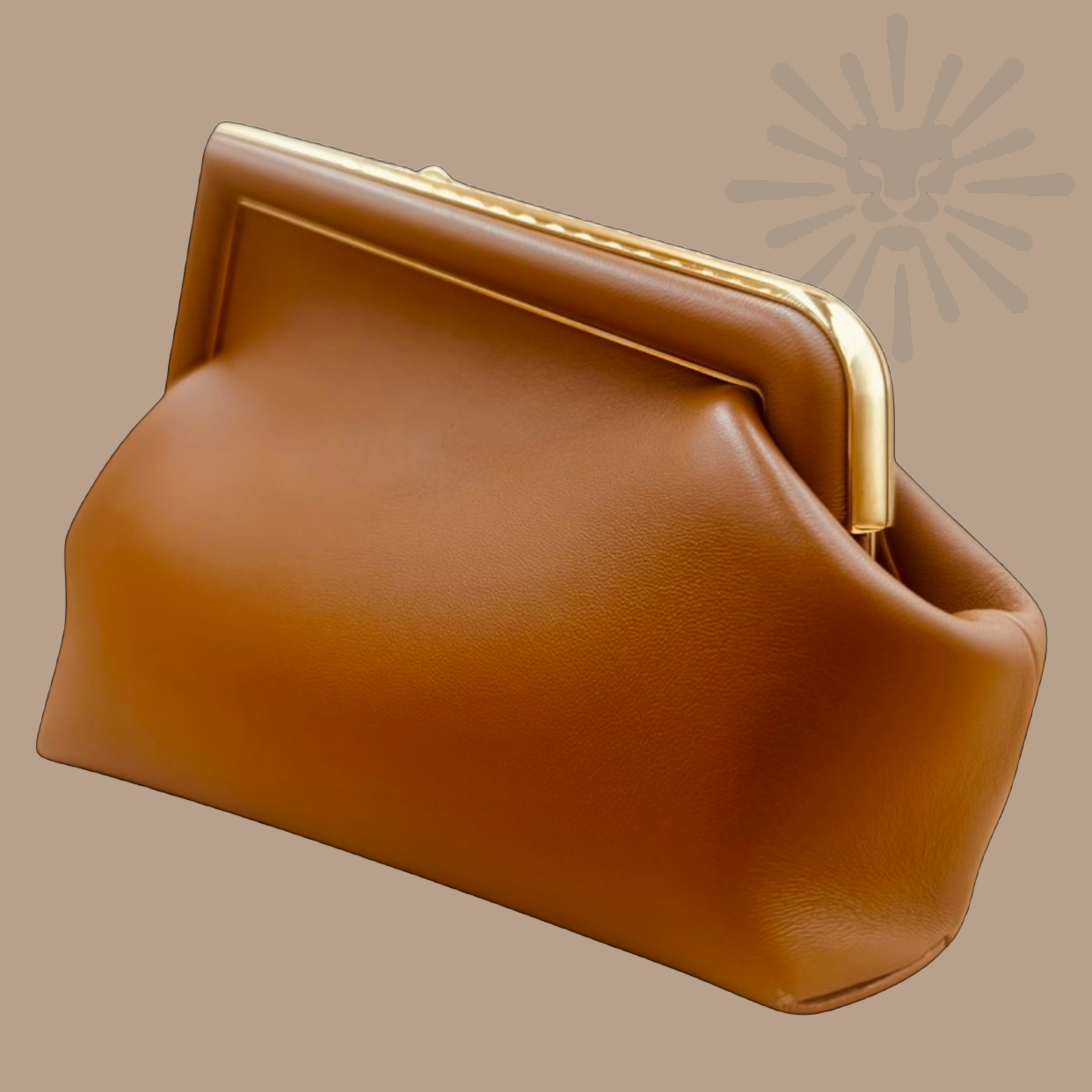 Fendi Small Zucca FF Crossbody Bag Caramello Leather | New w/ Tags I Authentique Lux