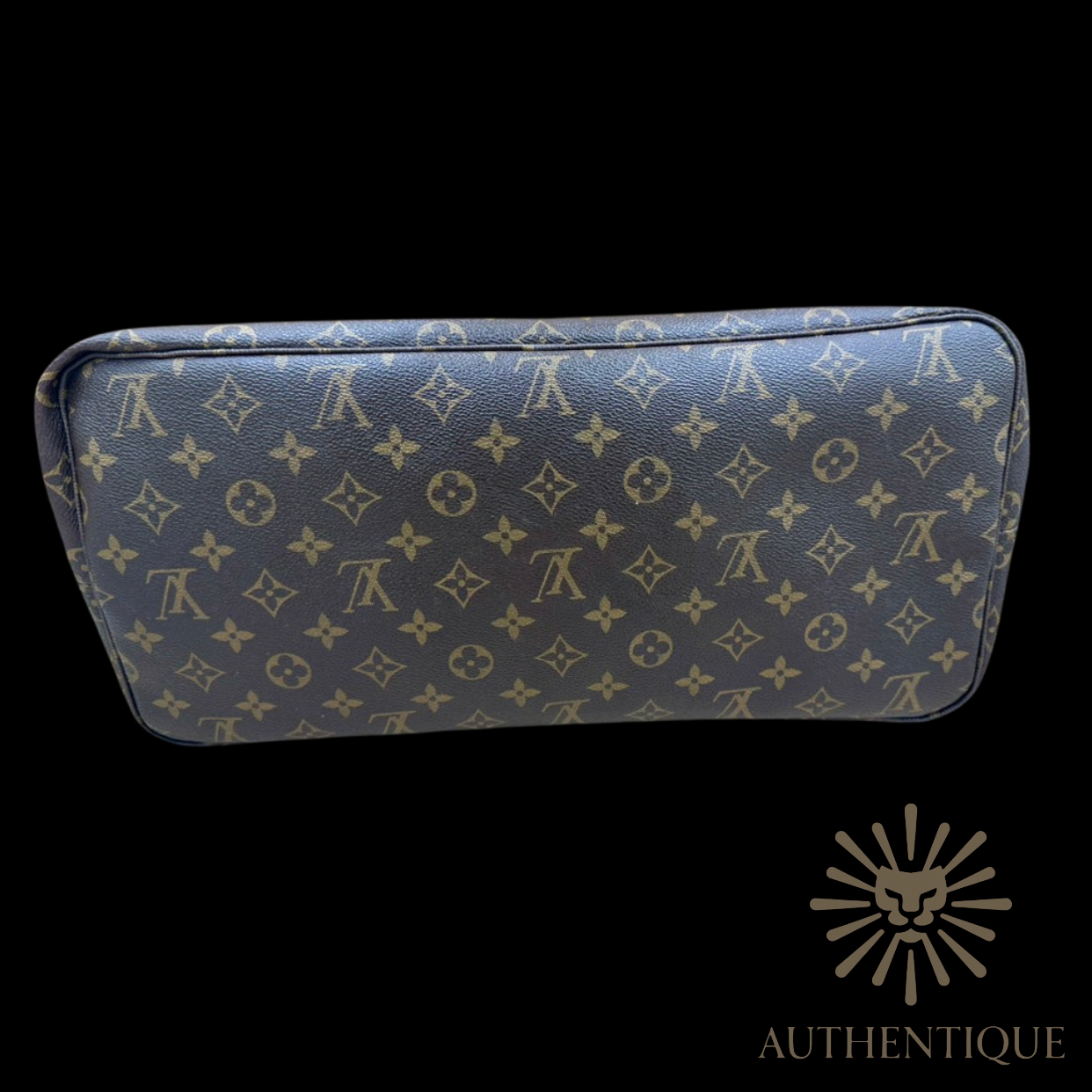 Louis Vuitton Monogram Neverfull GM in brown coated canvas with brass hardware — Authentique Lux | 100% Authenticated"