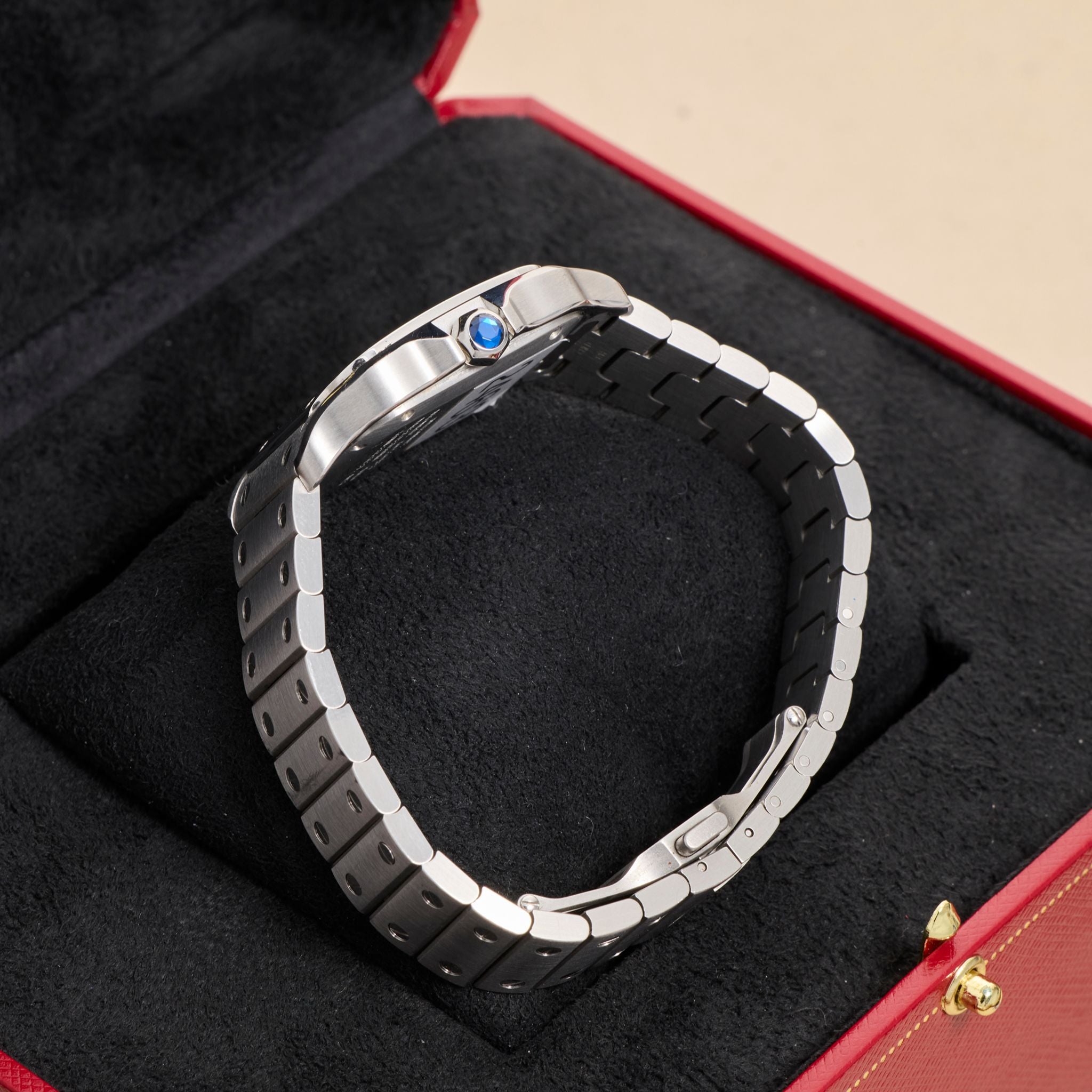 Cartier Santos de Cartier WSSA0061, Stainless Steel, Green Dial, Full Set, 2026 | Shop Authentique Lux