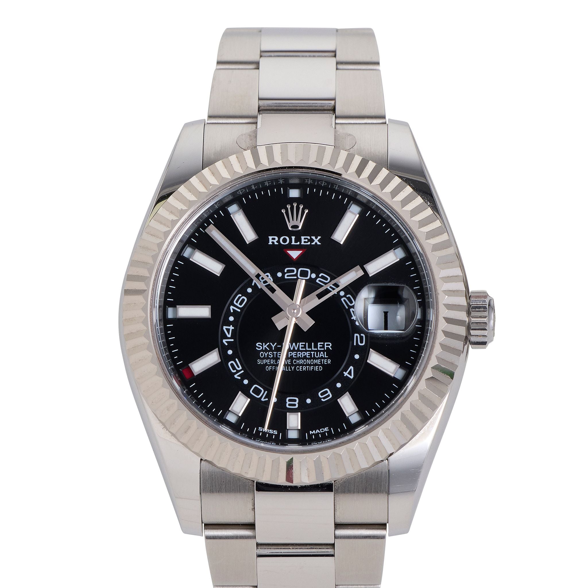 Rolex Sky-Dweller 326934, White Rolesor, Black Dial, Full Set, 2026 | Shop Authentique Lux