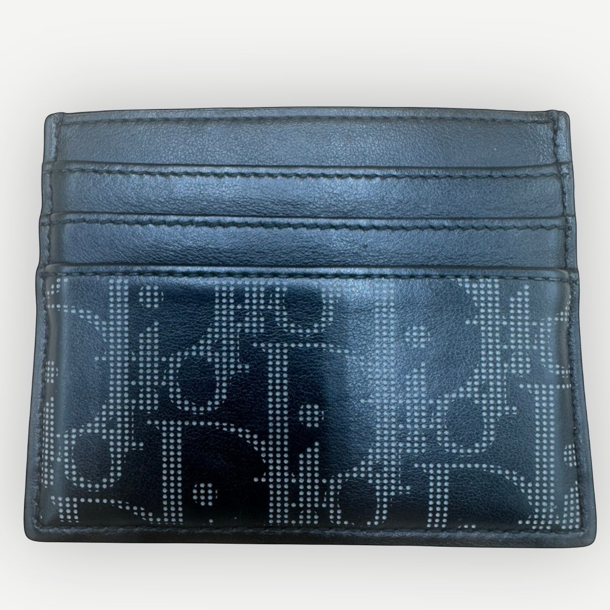 Christian Dior Oblique Jacquard Black Card Holder, Full Set | Shop Authentique Lux