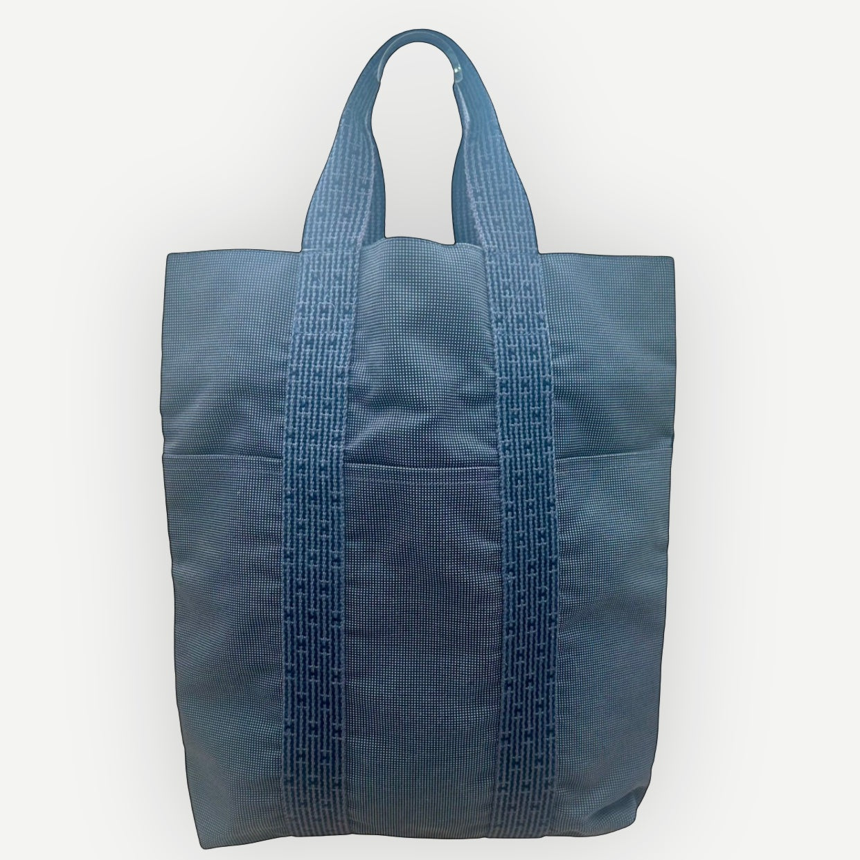 Hermès Herline Cabas MM Canvas Tote Bag, Gray | Shop Authentique Lux