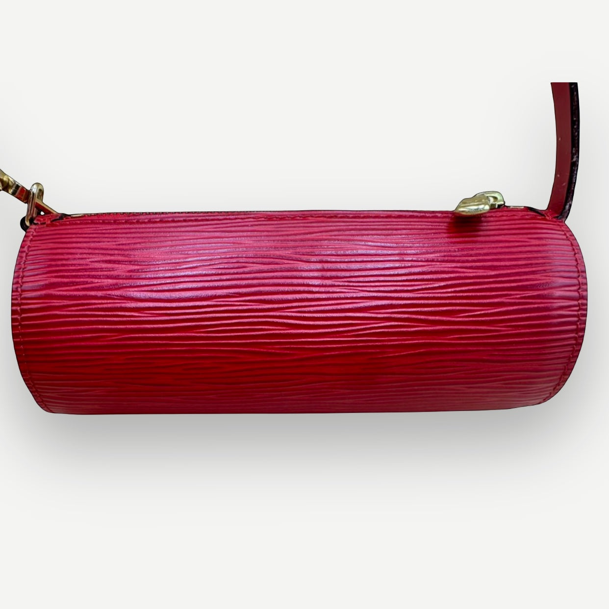 Louis Vuitton Papillon Pochette, Red Epi Leather, 2005 | Shop Authentique Lux