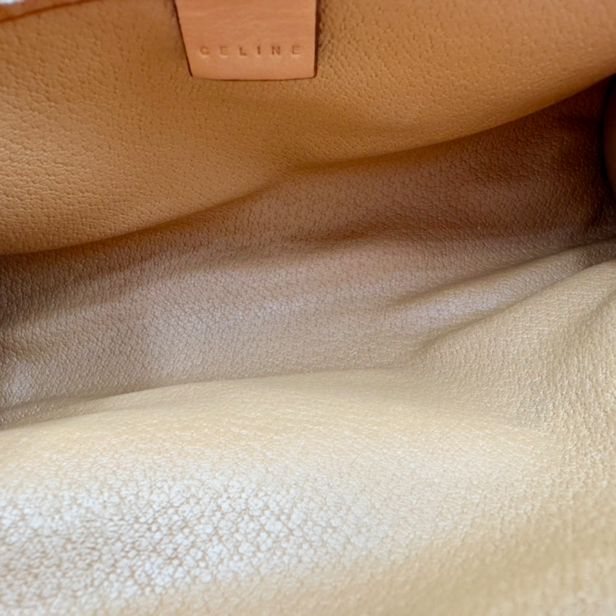 Celine Vintage Macadam Cylinder Cosmetic Pouch, Macadam Canvas & Leather | Shop Authentique Lux