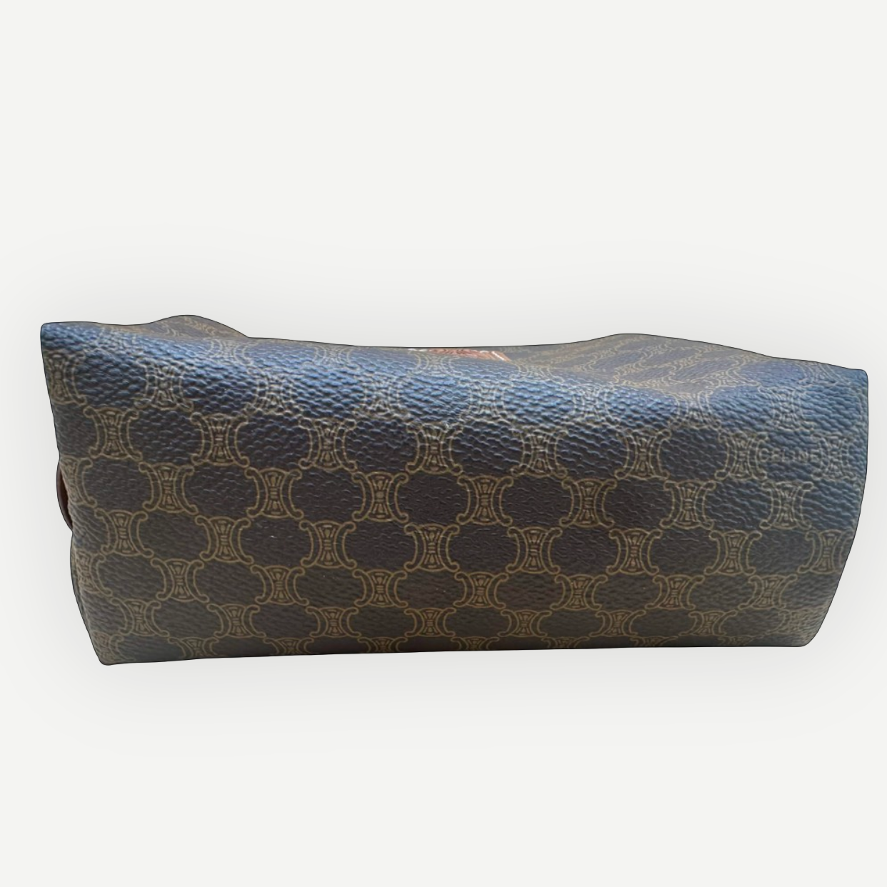 Celine Vintage Macadam Vanity Cosmetic Pouch, Macadam Canvas & Leather | Shop Authentique Lux