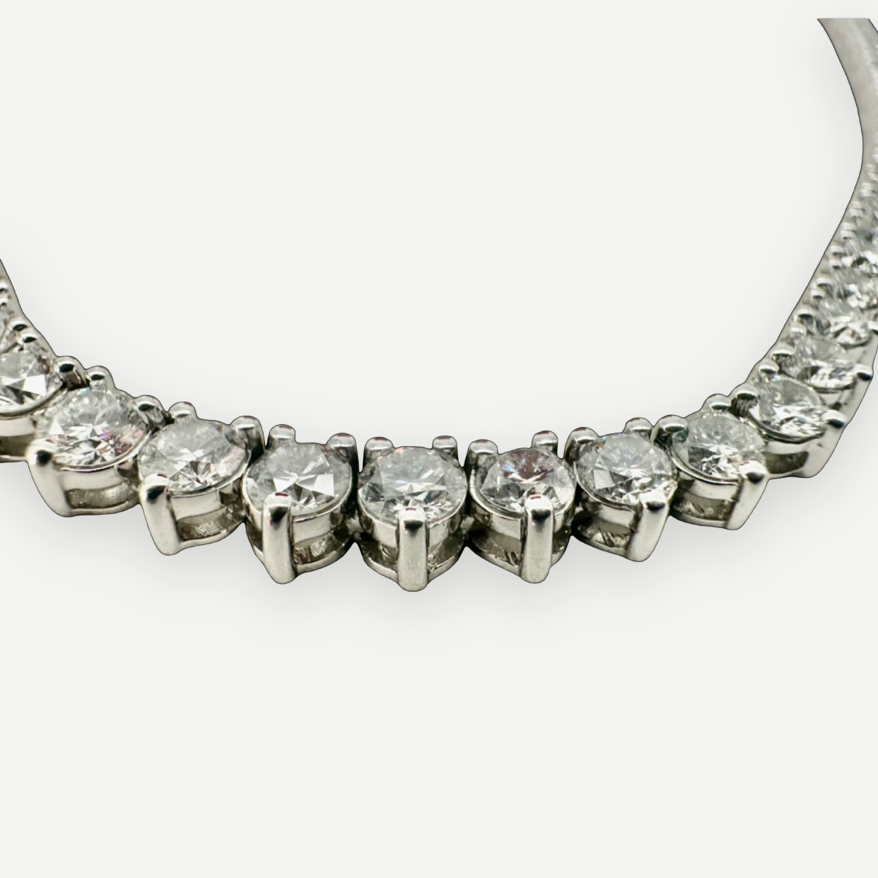 Helzberg Diamond Riviera Tennis Necklace, 10K White Gold, 6.0 CTW | Shop Authentique Lux