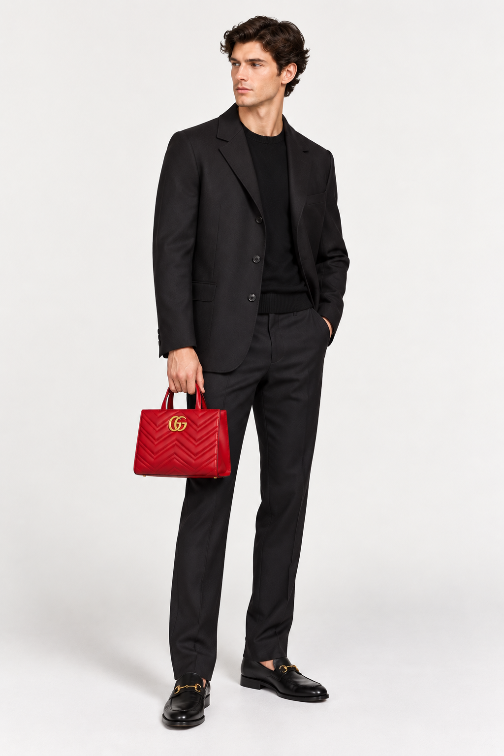 Gucci GG Marmont Small Tote in Red Matelassé Calfskin | Shop Authentique Lux