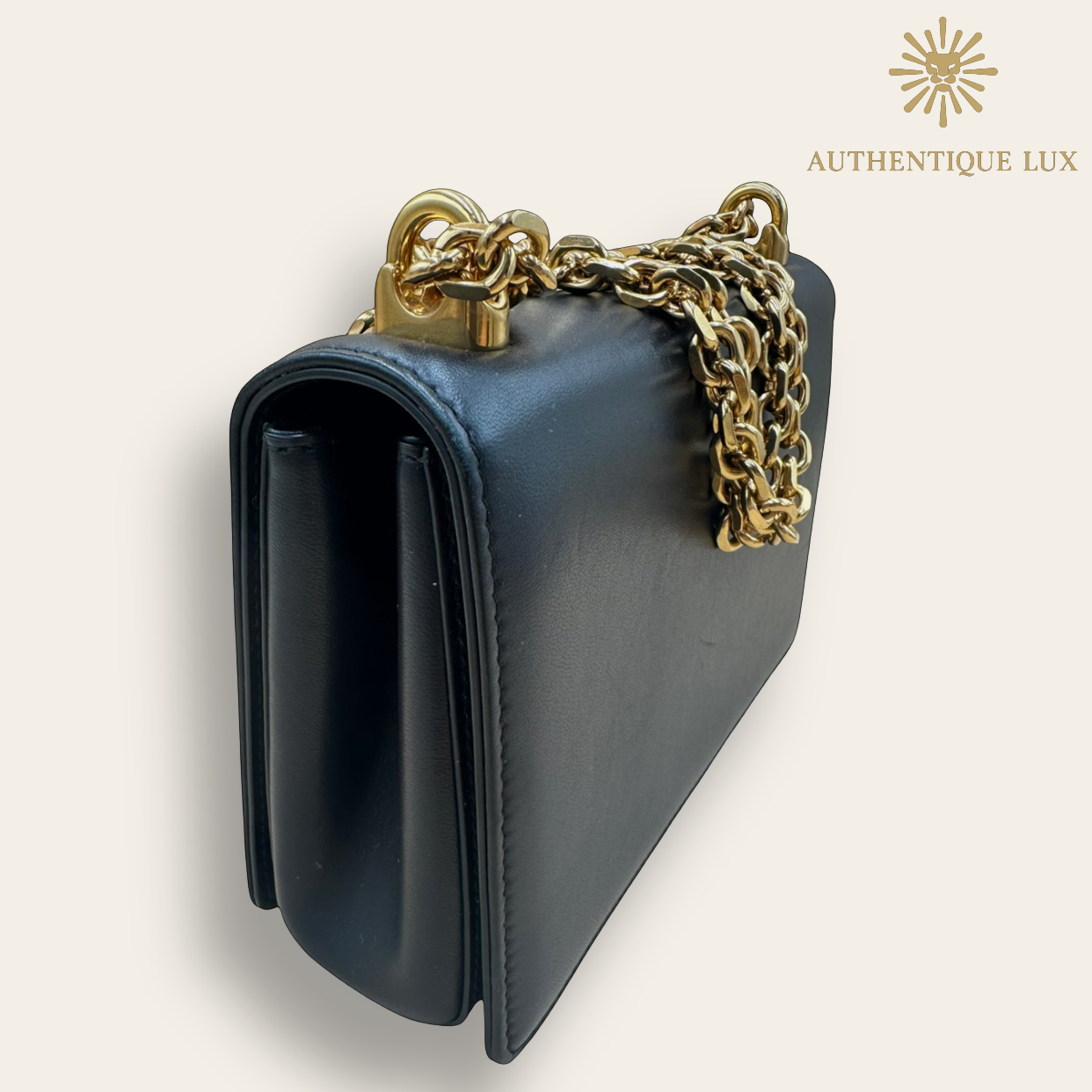 Dolce & Gabbana Nappa DG Girls Black Leather Shoulder Bag | Shop Authentique Lux