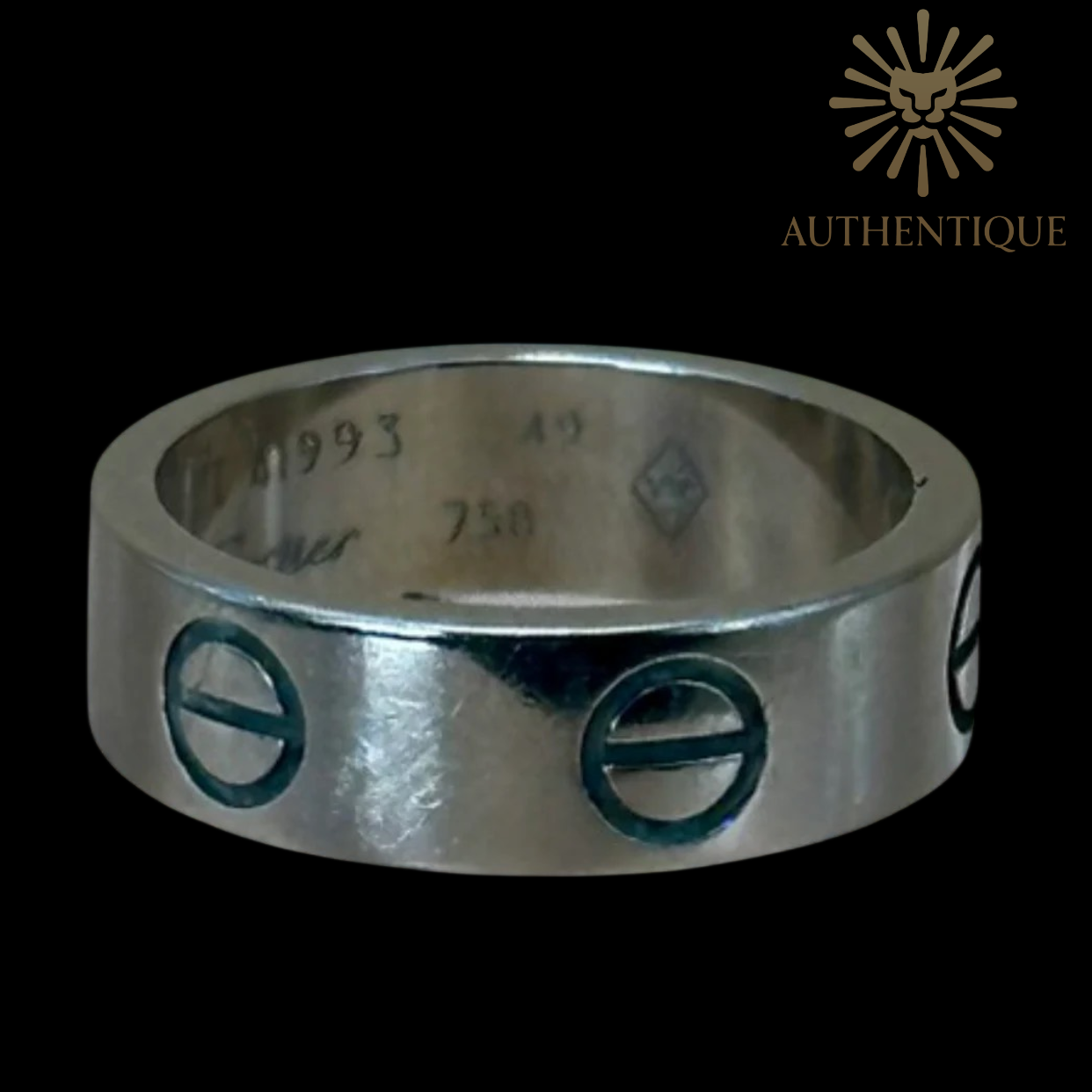 Vintage Cartier Love ring I Classic Model I 18K white gold I Authentique Lux