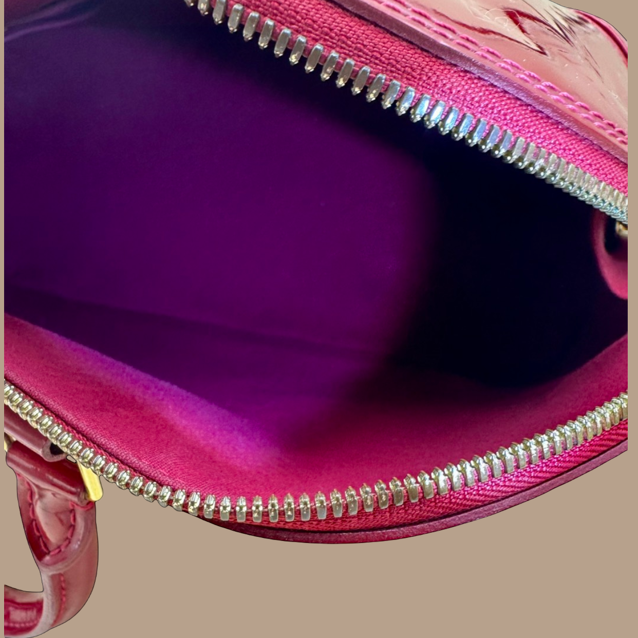 Louis Vuitton Vernis Patent Leather Alma GM - Authentique Luxury | 100% Authentic Louis Vuitton Bag