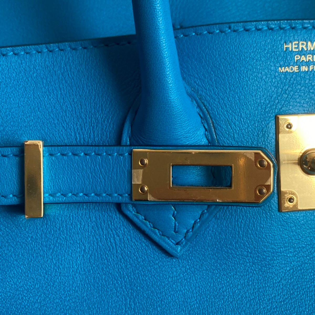 Hermès Birkin 25, Bleu Frida Swift Leather, GHW, Full Set, 2020 | Shop Authentique Lux