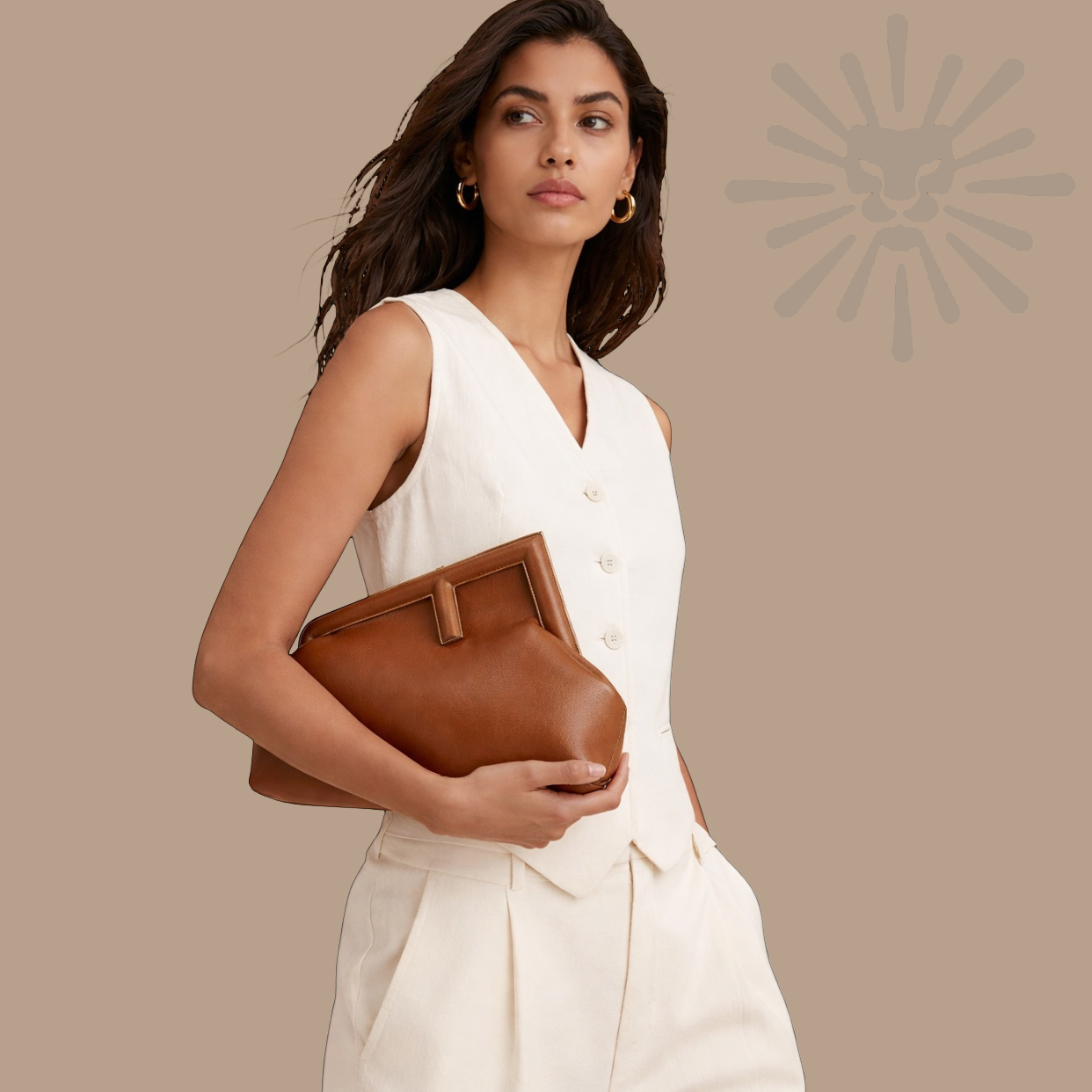 Fendi Small Zucca FF Crossbody Bag Caramello Leather | New w/ Tags I Authentique Lux