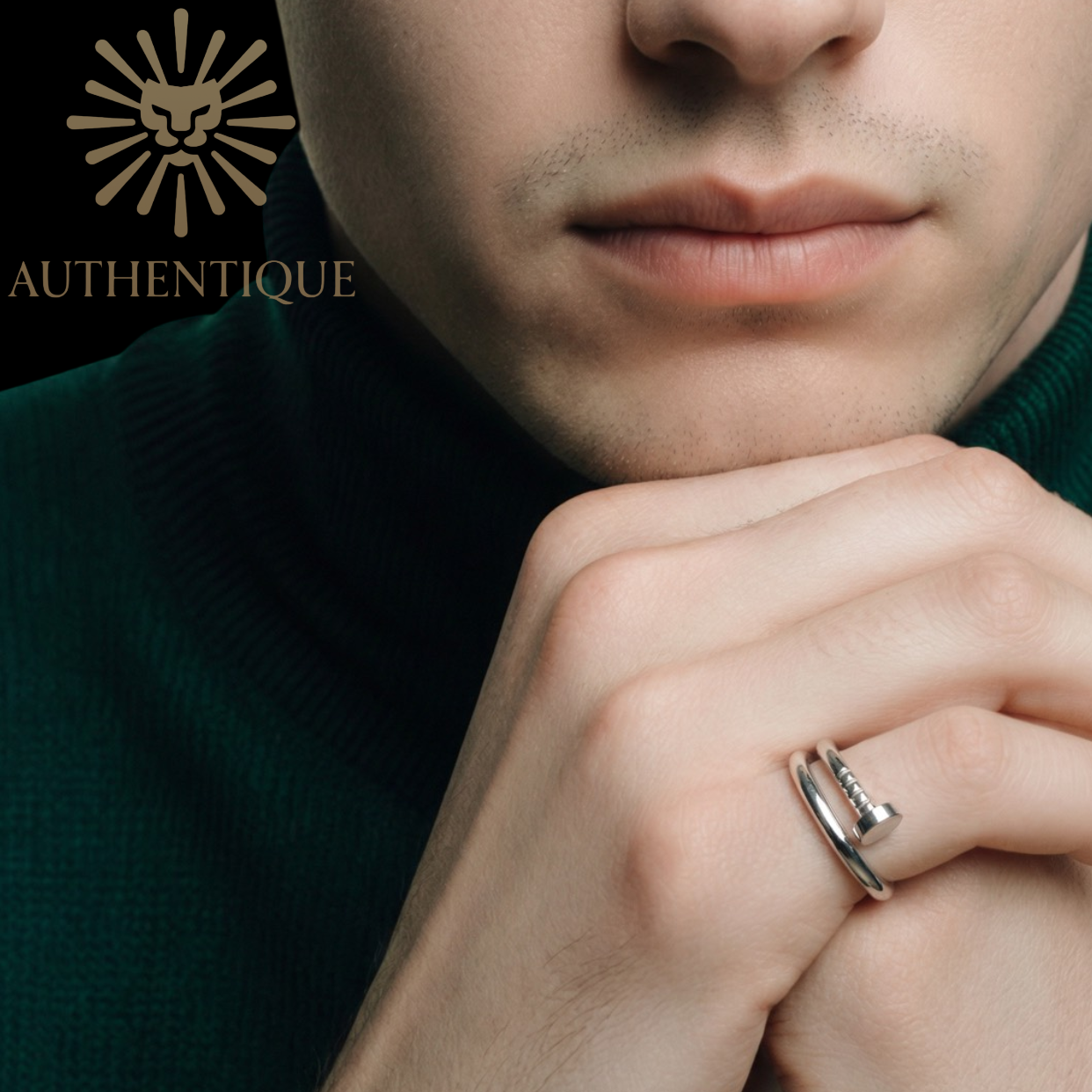 Shop Authentic Cartier Juste un Clou Small Model (SM) Ring in 18k White Gold, size 7.25 (55), weighing 4 grams. Includes original boutique packaging.