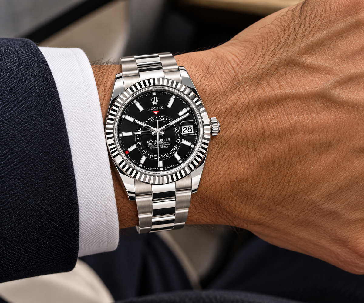 Rolex Sky-Dweller 336934, Black Dial, White Rolesor, Full Set, 2026 | Shop Authentique Lux