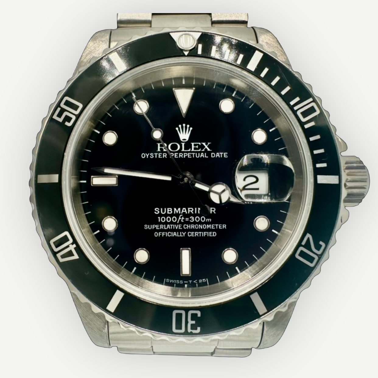 Rolex Submariner Date 16610 Black Tritium Dial Circa 1998 | Shop Authentique Lux