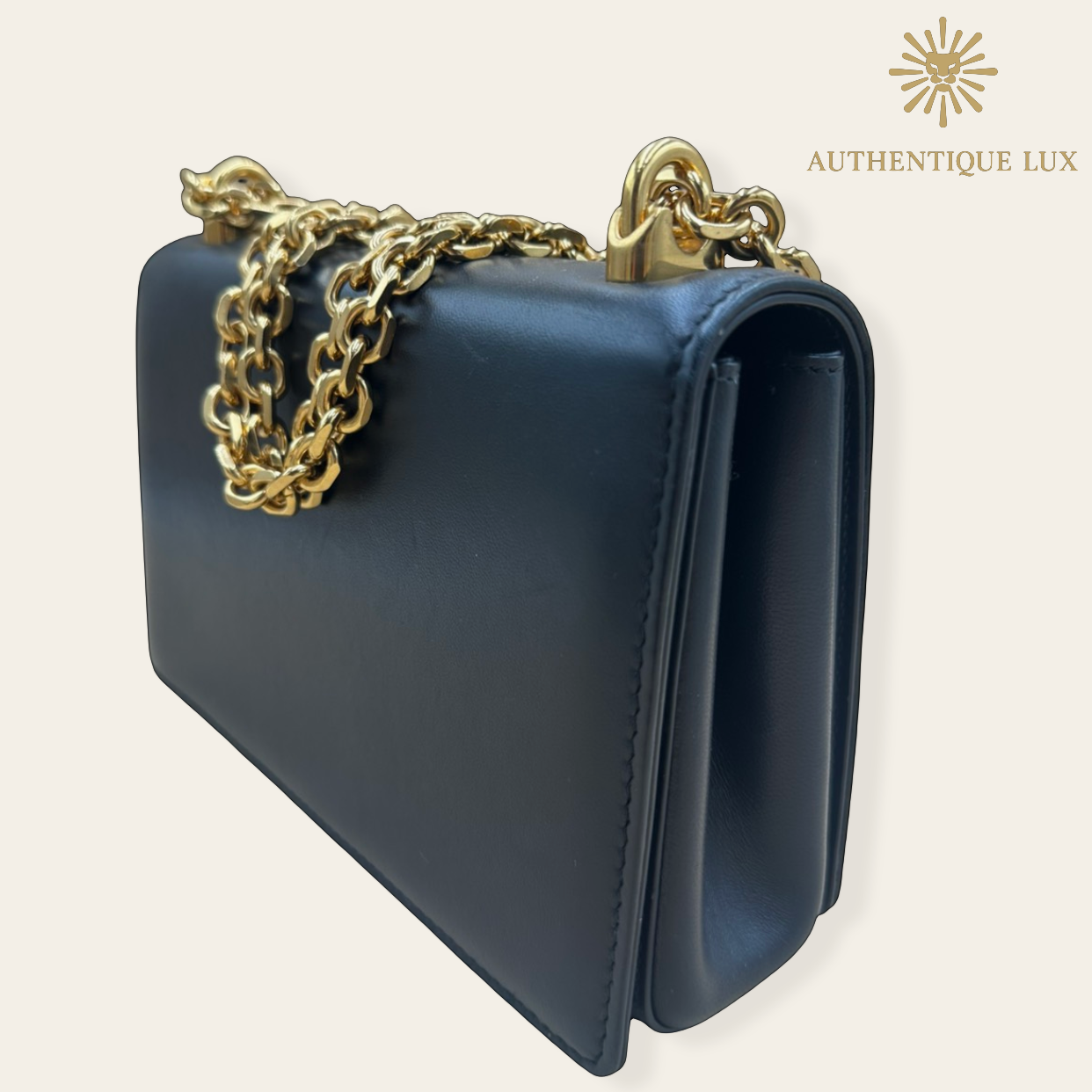 Dolce & Gabbana Nappa DG Girls Black Leather Shoulder Bag | Shop Authentique Lux