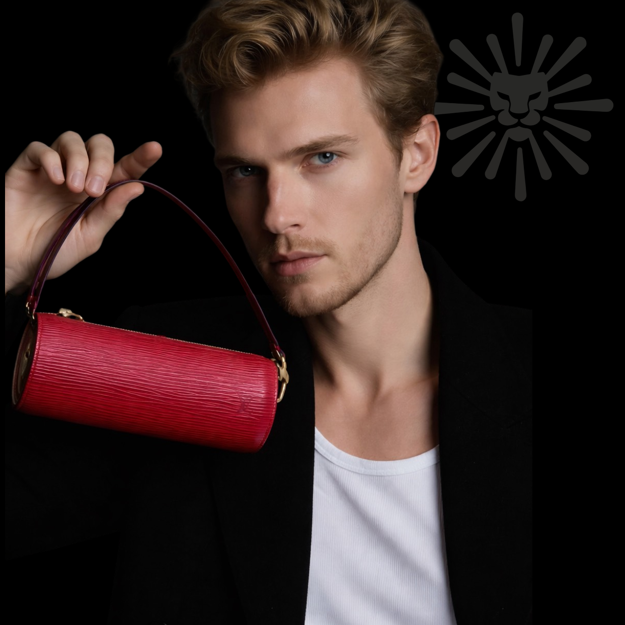 Louis Vuitton Red Epi Leather Papillion Pouchette - Authentique Lux