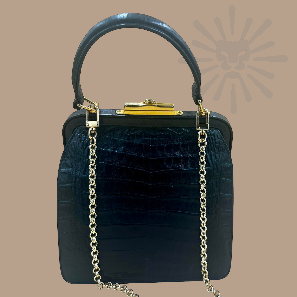 Valentino Garavani alligator top handle bag - Authentique Luxury | 100% Authentic Bag