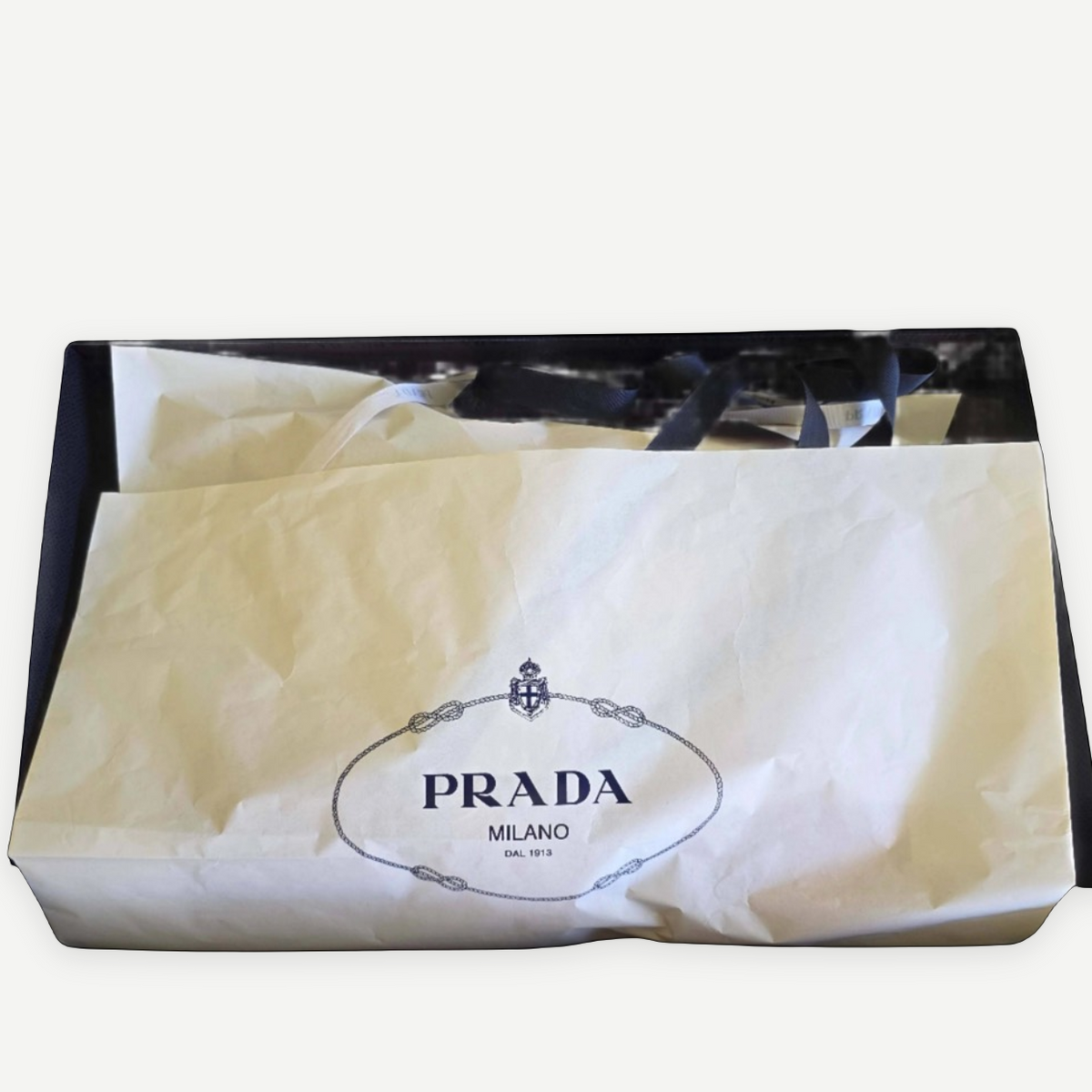 PRADA box included with red logo sweater | Shop Authentique Lux