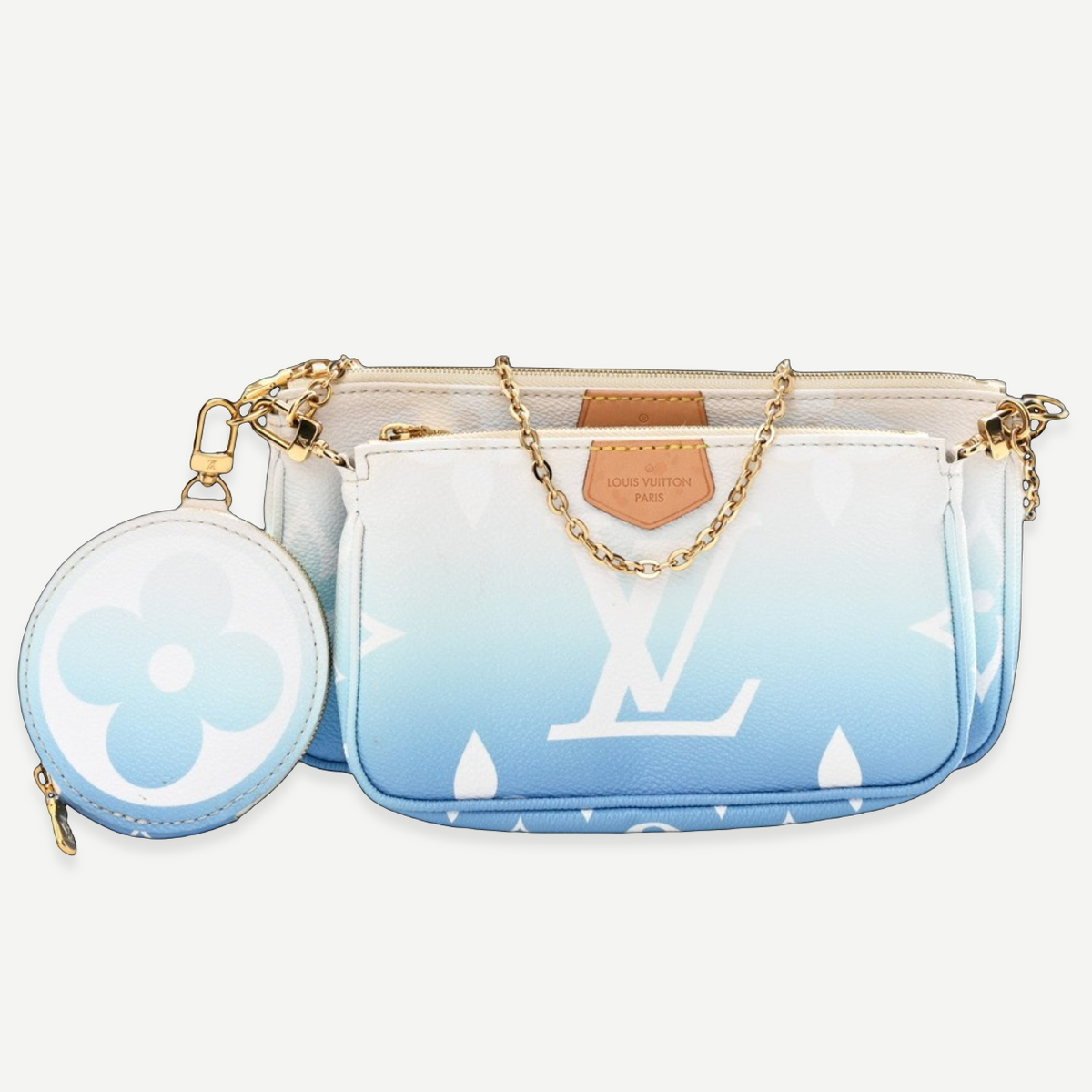 LOUIS VUITTON By The Pool Multi Pochette Accessoires, Blue Monogram Giant Canvas | Shop Authentique Lux