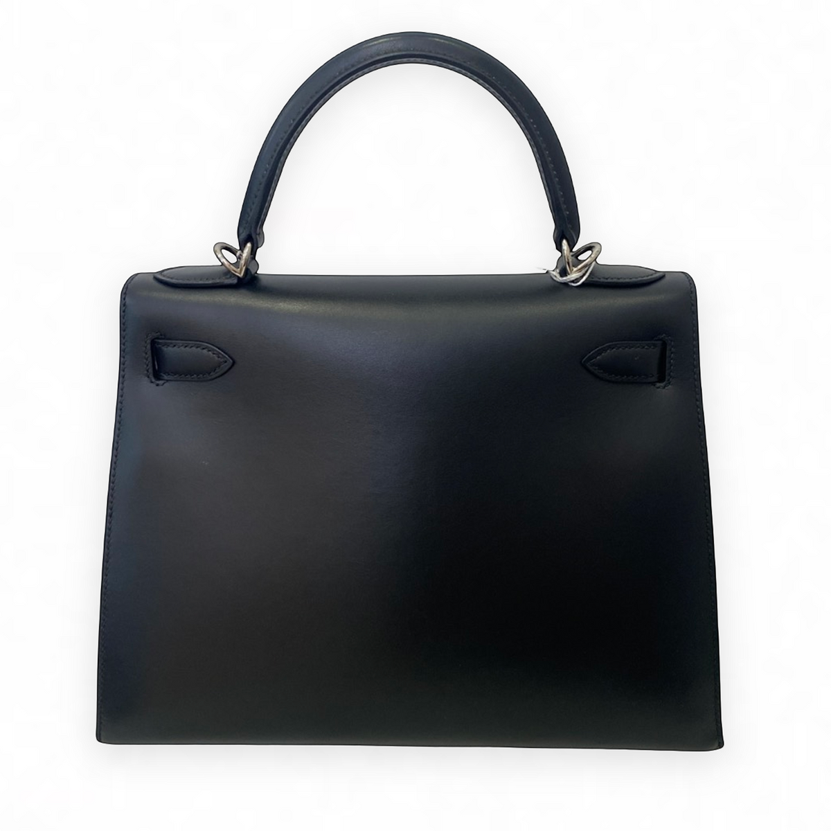 Hermès Kelly 28 Sellier, Noir Box Leather, PHW, Full Set, 2000 | Shop Authentique Lux