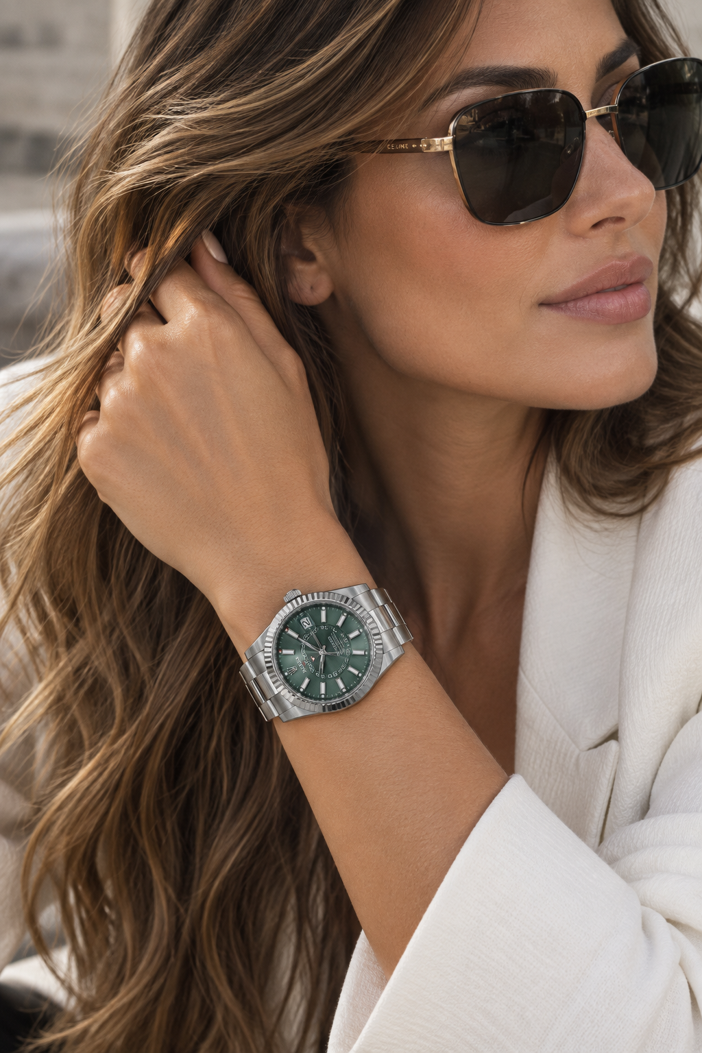 Rolex Sky-Dweller 336934, White Rolesor, Mint Green Dial, Full Set, 2026 | Shop Authentique Lux