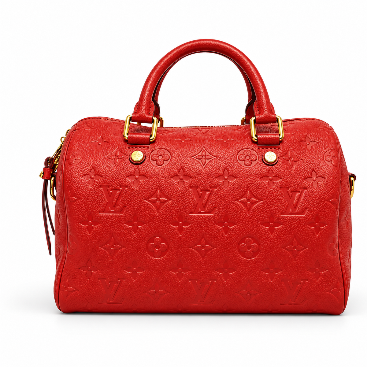 Louis Vuitton Speedy Bandoulière 25, Red Monogram Empreinte Leather, Gold Hardware | Shop Authentique Lux