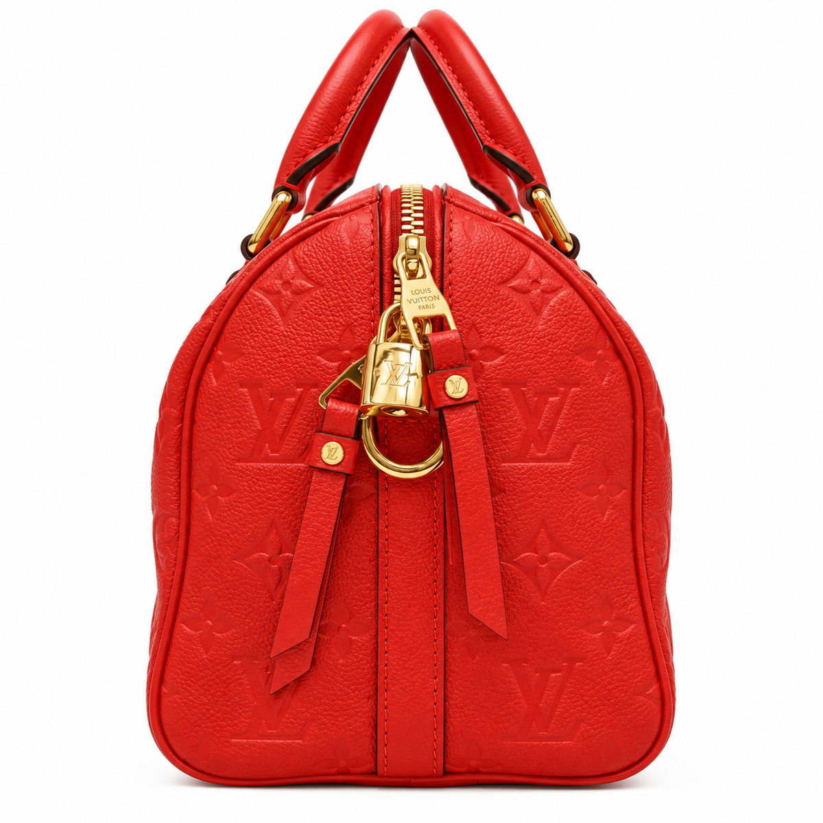 Louis Vuitton Speedy Bandoulière 25, Red Monogram Empreinte Leather, Gold Hardware | Shop Authentique Lux
