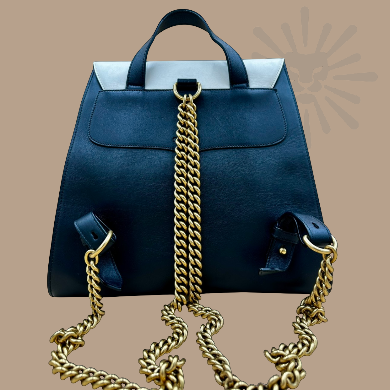 Gucci Malin Studded Leather Backpack- Authentique Luxury