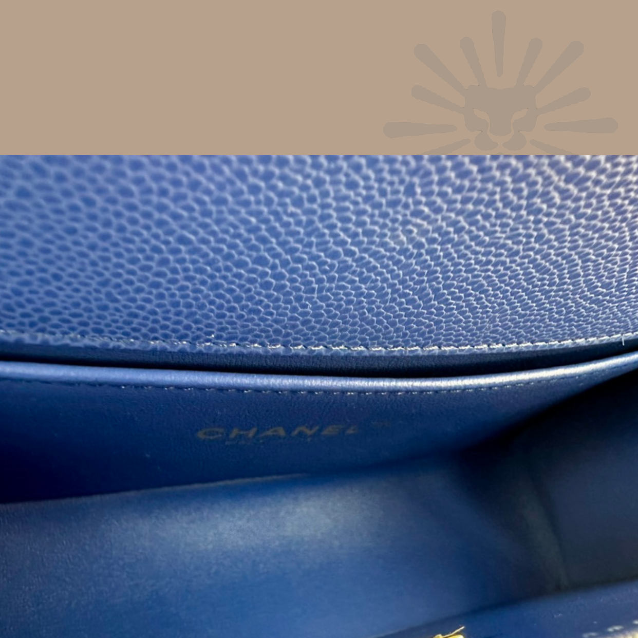 Chanel Medium Chevron Boy Bag blue 2024 spring gold hardware new condition 100% authentic I Authetique Lux