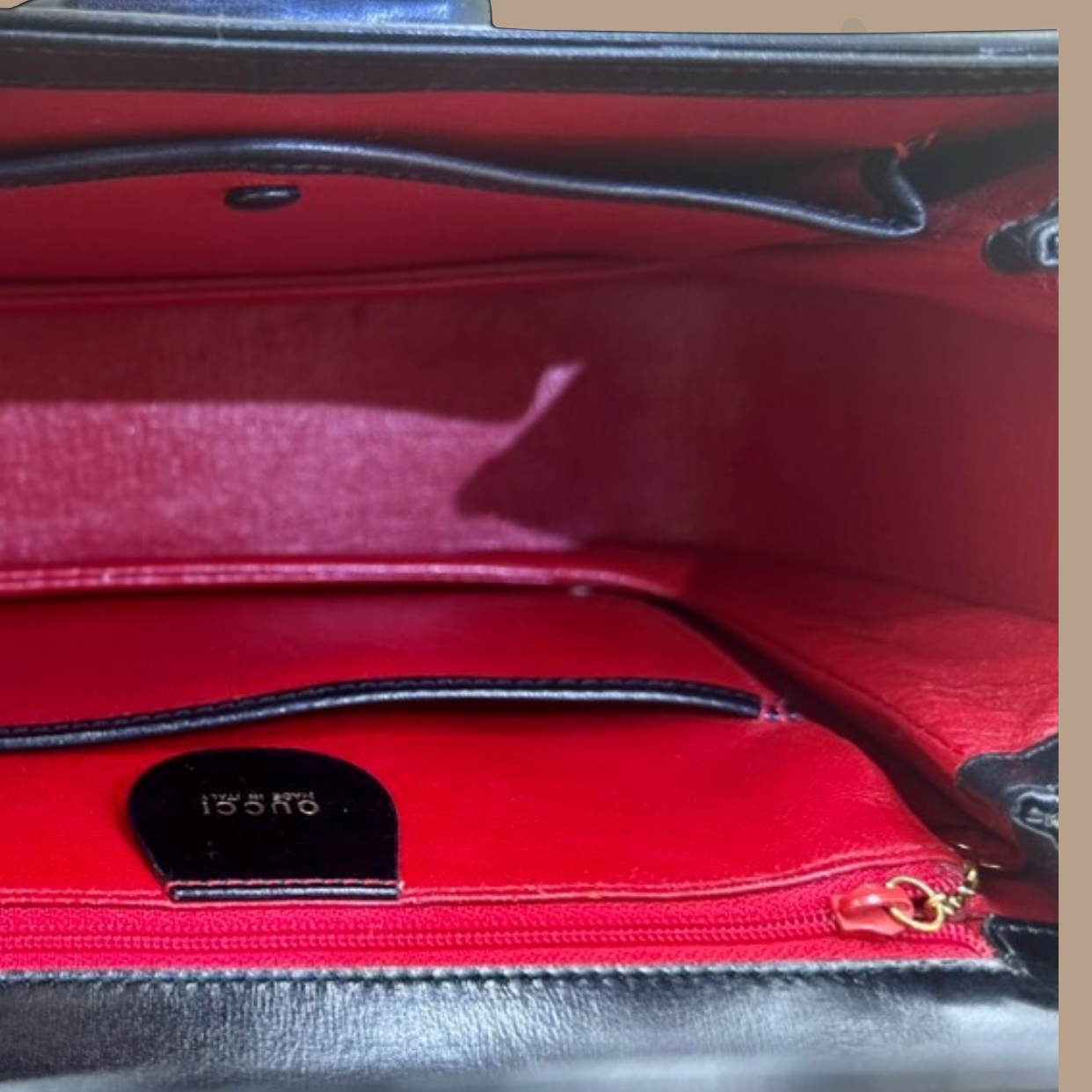 Gucci Bamboo 1947 Medium Top Handle Bag with Smooth Leather and Curved Bamboo Handle - Authentique Luxury