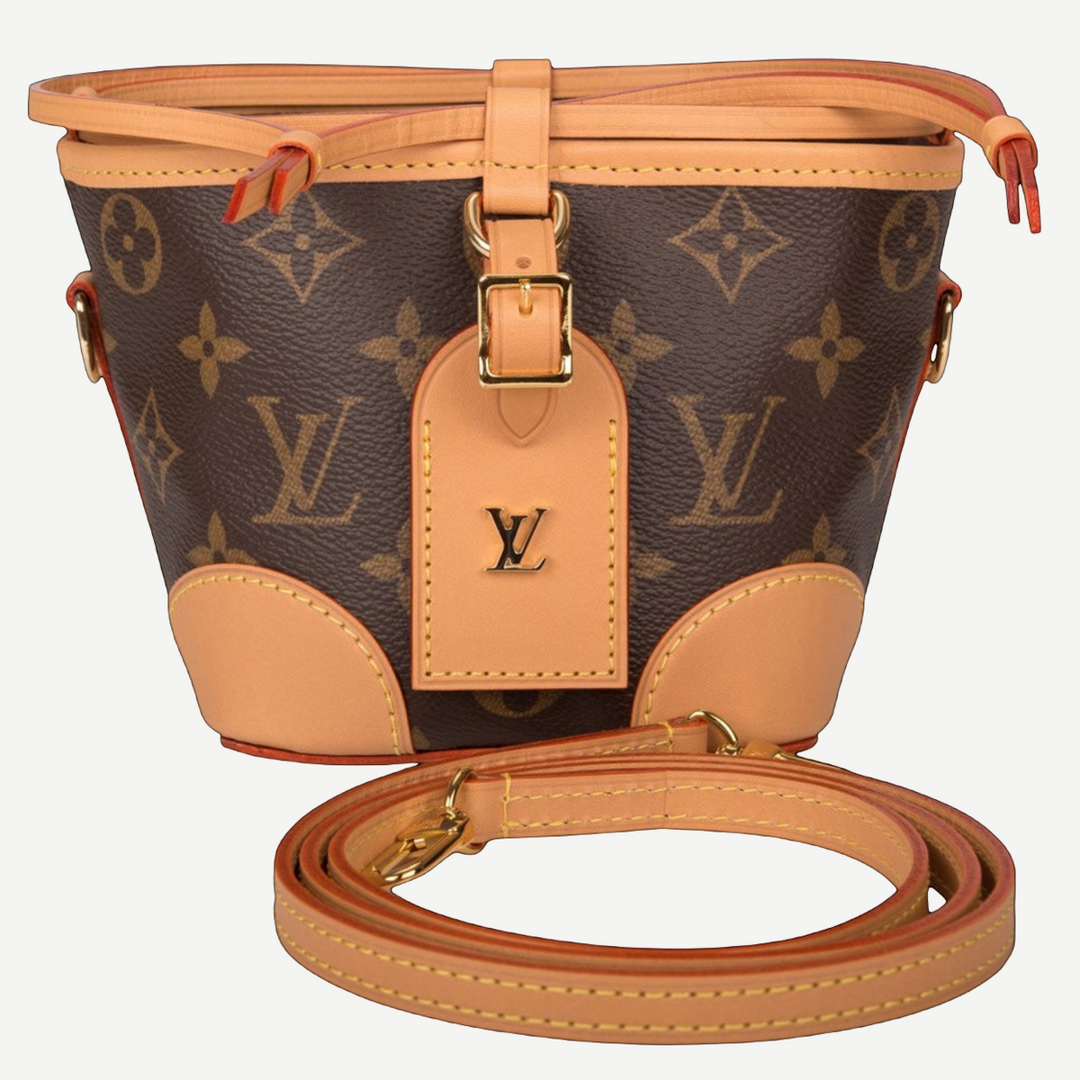 Louis Vuitton Noé Purse Monogram canvas side and leather trim | Shop Authentique Lux