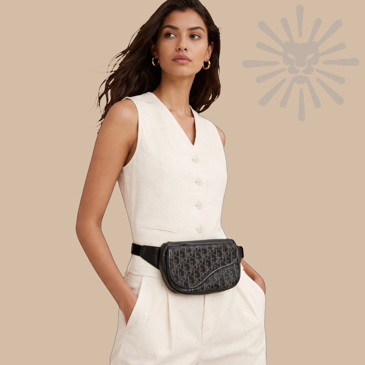 Dior Galaxy Saddle Belt Bag with Adjustable Strap – Authentique Lux