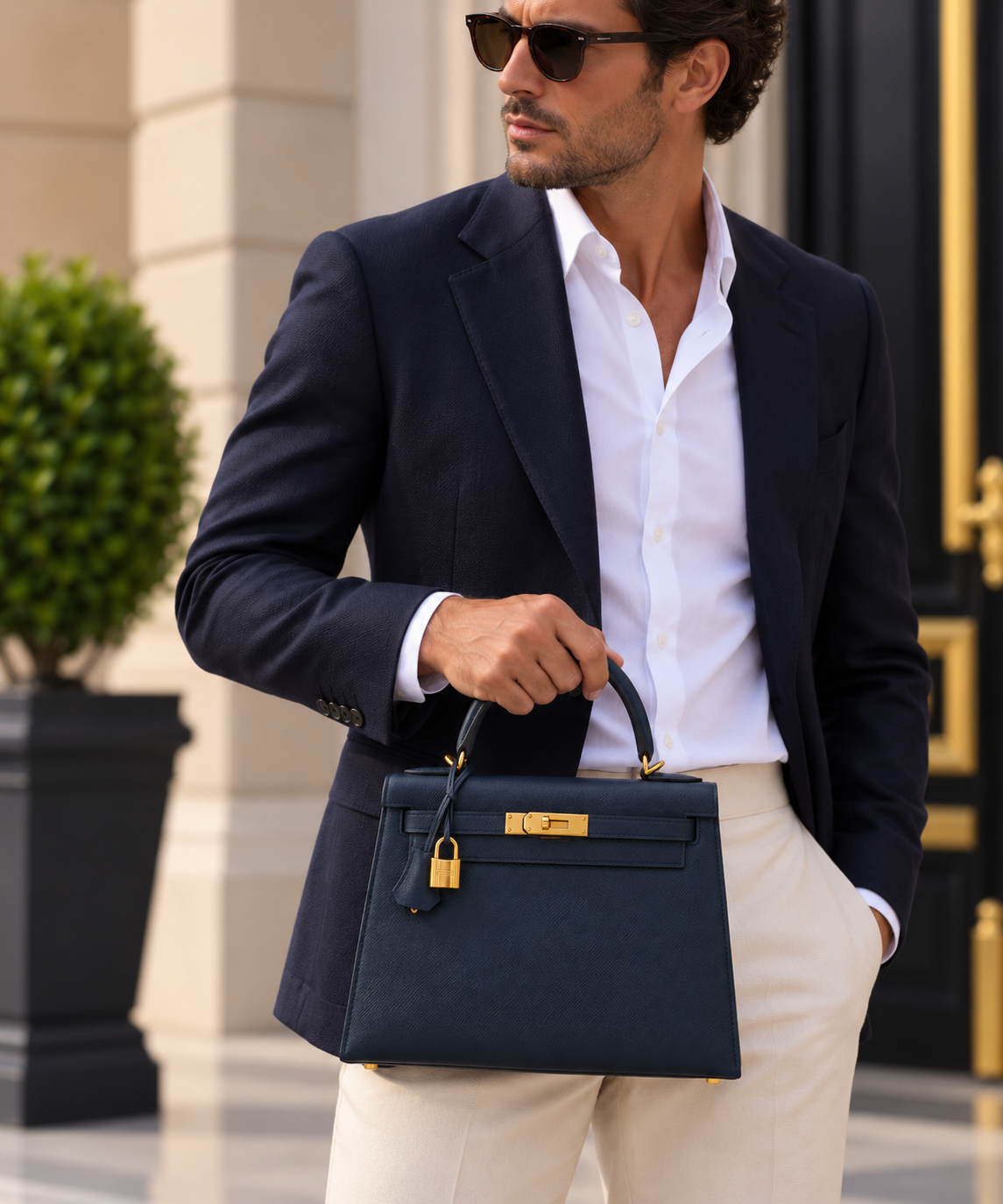 Hermès Kelly 28, Gold Hardware, Full Set, D Stamp, 2019 | Shop Authentique Lux