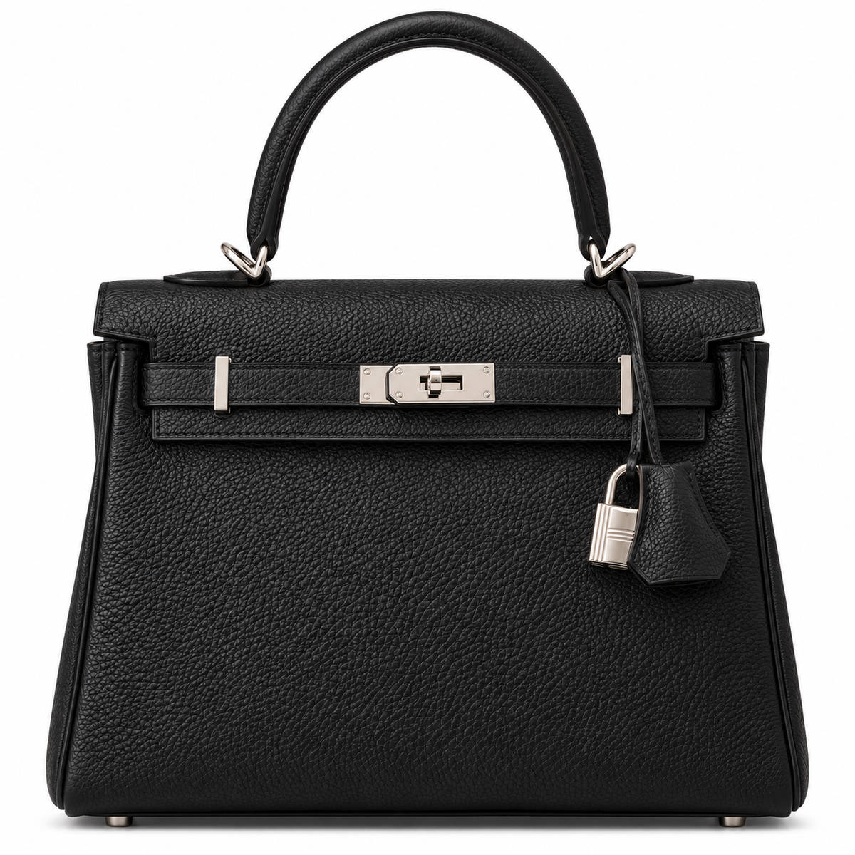 Hermès Kelly 25 Retourne Noir Togo Palladium Hardware, K Stamp, 2025 | Shop Authentique Lux