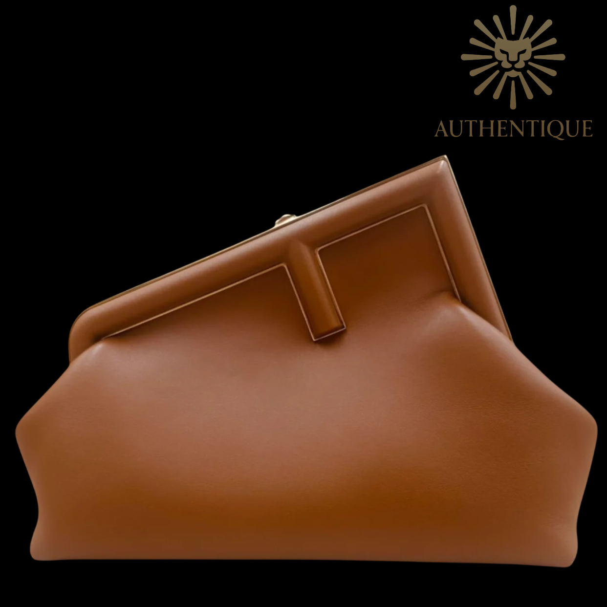 Fendi Small Zucca FF Crossbody Bag Caramello Leather | New w/ Tags I Authentique Lux