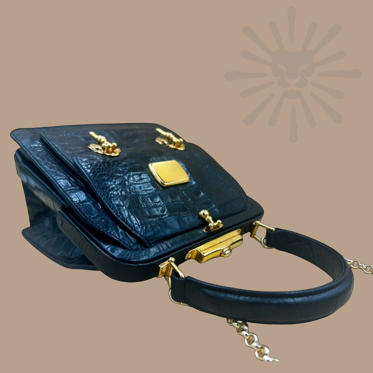 Valentino Garavani alligator top handle bag - Authentique Luxury | 100% Authentic Bag