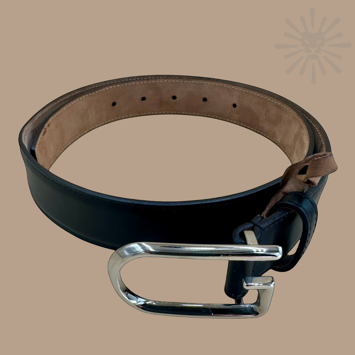 Gucci Ref. 277380 Skinny Black Leather Belt | Silver G Buckle | Size 80/32