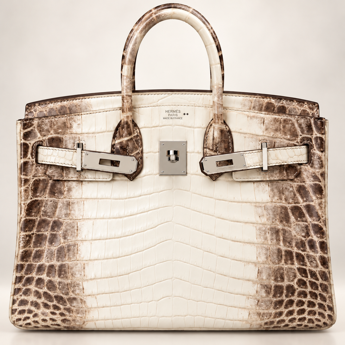 Hermès Himalaya Niloticus Crocodile Birkin 30 Palladium Hardware, 2008 | Shop Authentique Lux