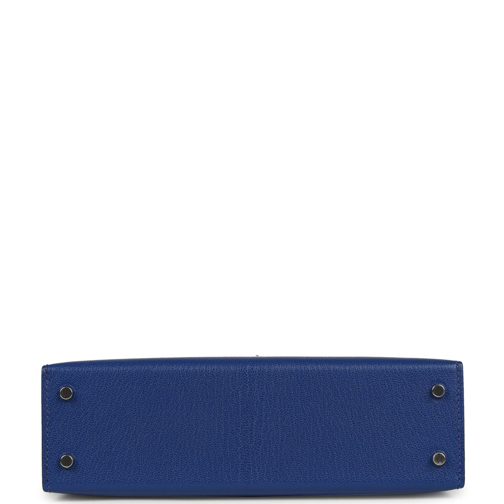 HERMES Kelly Touch Sellier 20, Bleu Royal Chevre Chamkila & Ombre Lizard, PHW, Full Set, 2025 | Shop Authentique Lux