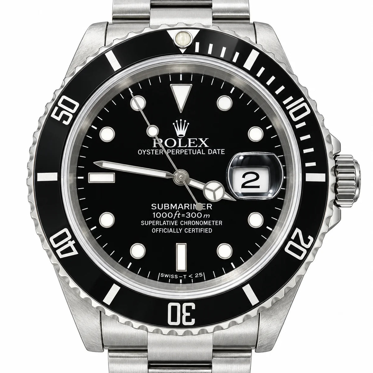 Rolex Submariner Date 16610 Black Tritium Dial Circa 1998 | Shop Authentique Lux