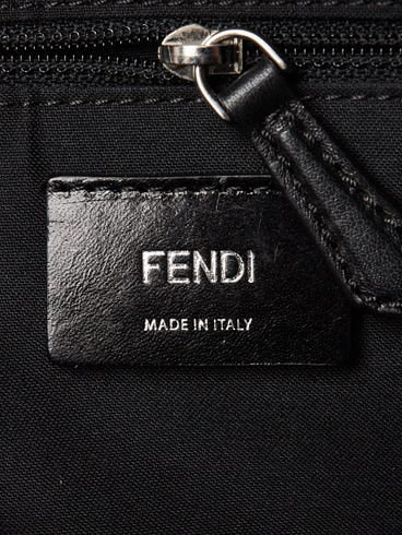 Fendi Bag Bugs Mini Backpack in Black Nylon, Leather and Blue Fur | Shop Authentique Lux