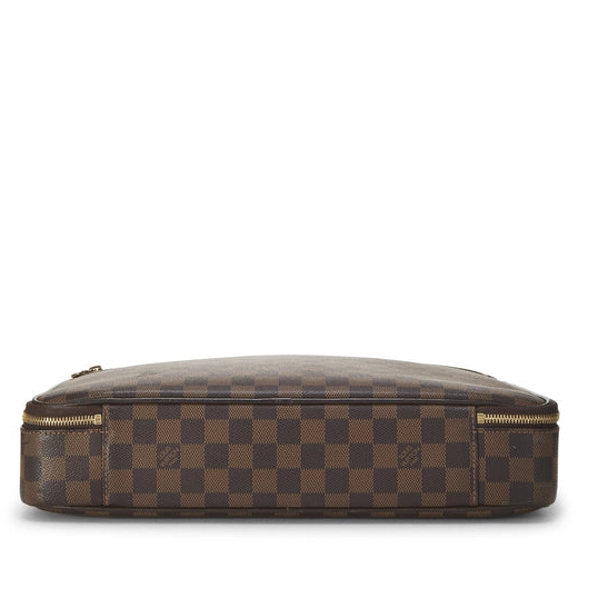 Louis Vuitton Sabana Briefcase, Damier Ebene Canvas, Gold-Tone Hardware | Shop Authentique Lux