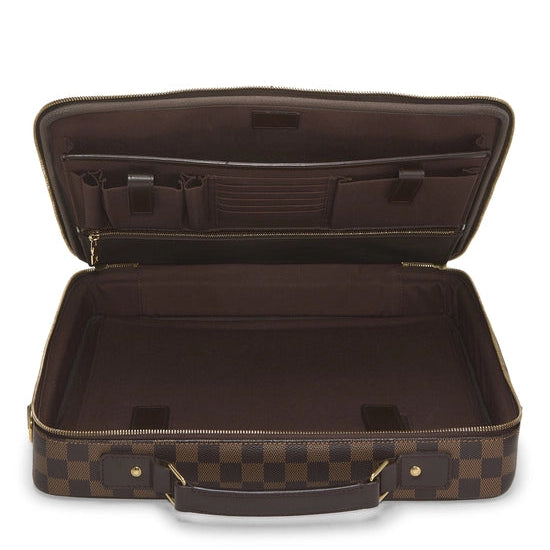 Louis Vuitton Sabana Briefcase, Damier Ebene Canvas, Gold-Tone Hardware | Shop Authentique Lux