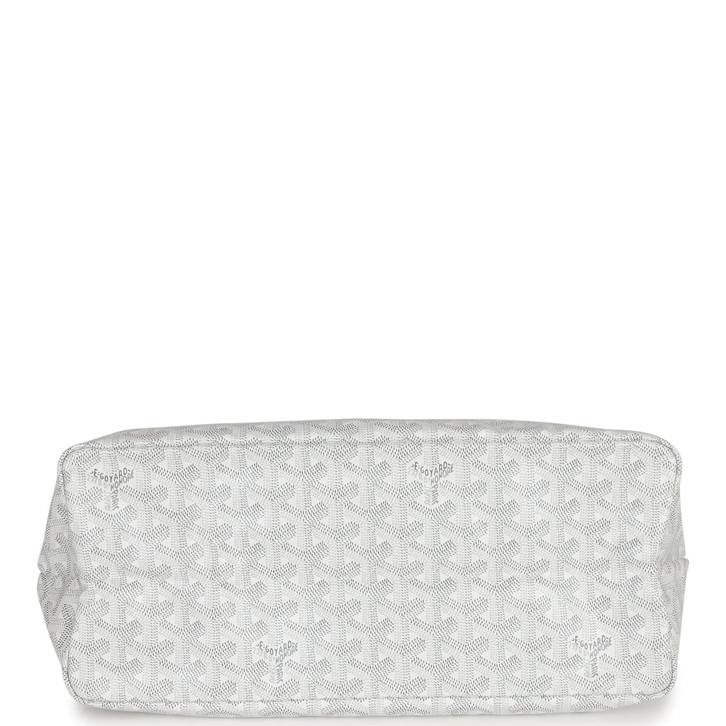 GOYARD Saint Louis PM Tote, White Goyardine Canvas | Shop Authentique Lux